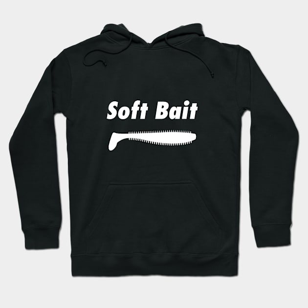 Soft Bait tacklebox design white Hoodie by BassFishin